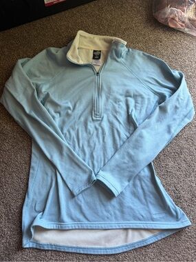 Patagonia Light Blue Quarter-Zip Thermal Pullover